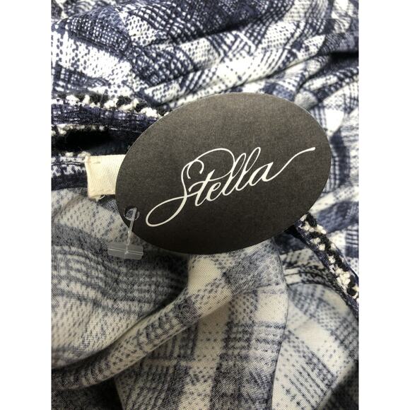 Plaid Dress Long Sleeve Fit and Flare Black White Casual Mini Small‎ - Picture 12 of 12